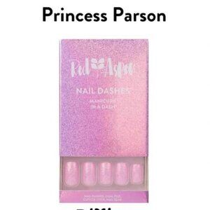 NEW Red Aspen Nails Glitter Sparkle Pink Medium Square